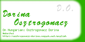 dorina osztrogonacz business card